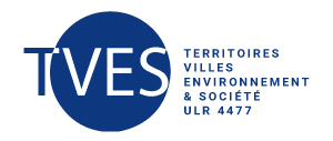 Logo du Laboratoire de recherche "Territoires, Villes, Environnement et Société" de l'Université de Lille. URL 4477